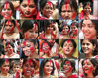 Bengali Women on Visarjan